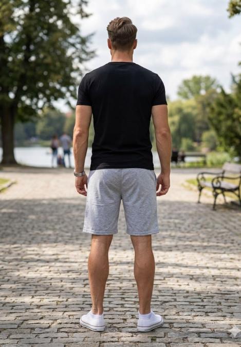 Pantaloni Scurți Bărbați,culoare Gri , Engros